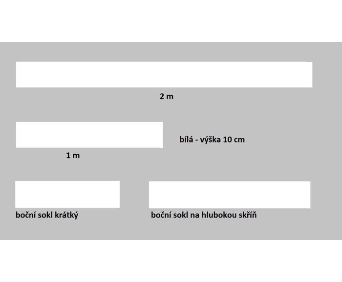 Fotogalerie Sokl bílá 1 m