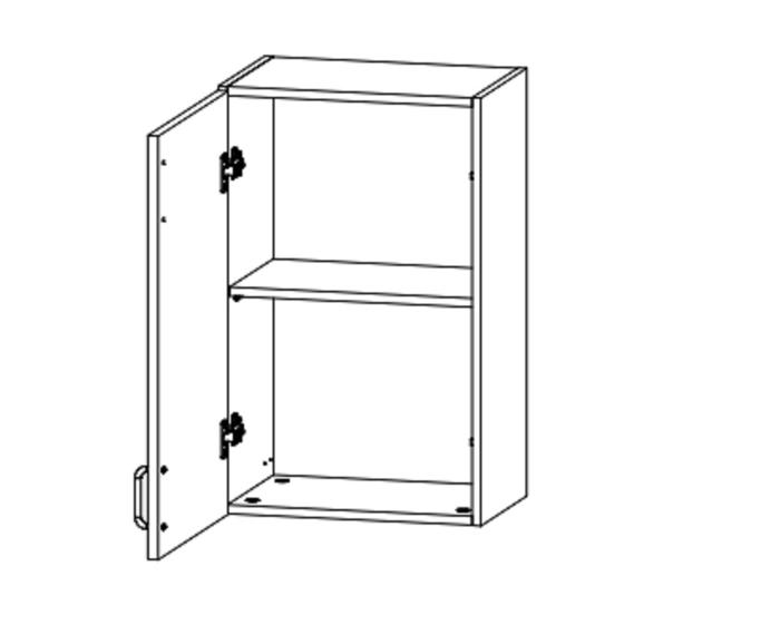 Fotogalerie G45 (45 cm) levá, horní skříňka kuchyňské linky Aspen