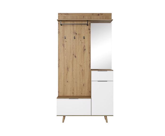 Fotogalerie Předsíňová stěna P-009 - dub Artisan/bílý mat
