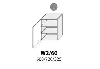 W2 60 L (60 cm), kuchyně Carrini