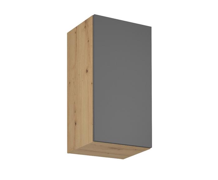 Fotogalerie G40 P/L (40 cm) GREY MAT(MDF) levá, skříňka závěsná kuchyňské linky Langen