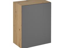 Fotogalerie G60 P/L (60 cm) GREY MAT(MDF) pravá, skříňka závěsná kuchyňské linky Langen