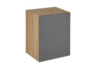 G60G (60 cm) GREY MAT(MDF) levá, skříňka závěsná hluboká kuchyňské linky Langen