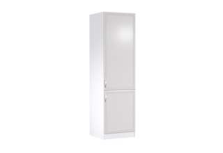 D60ZL (60 cm) levá, vysoká skříňka pro vestavnou lednici kuchyňské linky Sicília - bílá