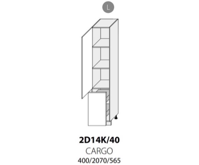 Fotogalerie 2D14K L 40 (40 cm) potravinová skříňka, kuchyně Viano