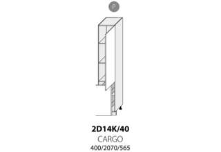 2D14K 40 P (40 cm) potravinová skříňka, kuchyně Carrini