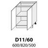 Dolní skříňka dvoudveřová 60cm - D11 60 - kuchyňská linka Quantum
