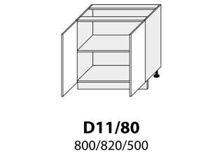 D11 80 (80 cm), kuchyňská linka Quantum