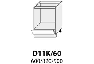 D11K 60 (60 cm) skříňka pro vestavnou troubu, kuchyně Avellino