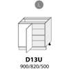D13U (105 cm), spodní skříňka rohová kuchyňská linka Malmo