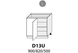D13U (105 cm), spodní skříňka rohová kuchyně Treviso