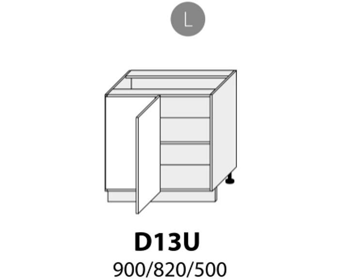 Fotogalerie D13U (105 cm), spodní skříňka rohová kuchyňská linka Malmo