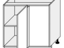 Fotogalerie D13U (105 cm), spodní skříňka rohová kuchyně Carrini