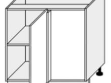 Fotogalerie D13U (105 cm), spodní skříňka rohová kuchyně Avellino