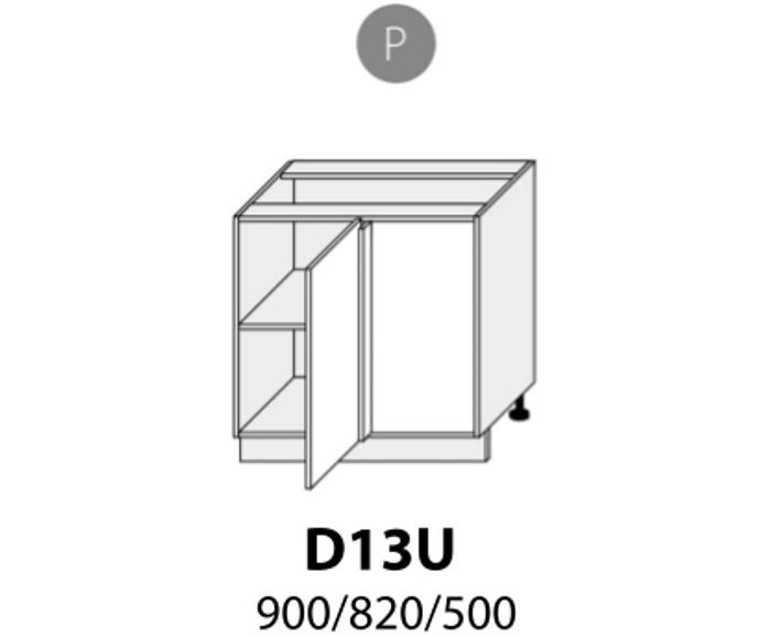Fotogalerie D13U (105 cm), spodní skříňka rohová kuchyně Viano