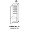 D14DL 60 L (60 cm) skříňka pro lednicovou vestavbu, kuchyně Carrini