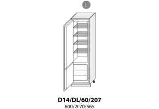 D14DL 60 L (60 cm) skříňka pro lednicovou vestavbu, kuchyně Treviso