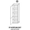 Potravinová skříňka vysoká - D14DP 60 L (60 cm) - kuchyně Avellino