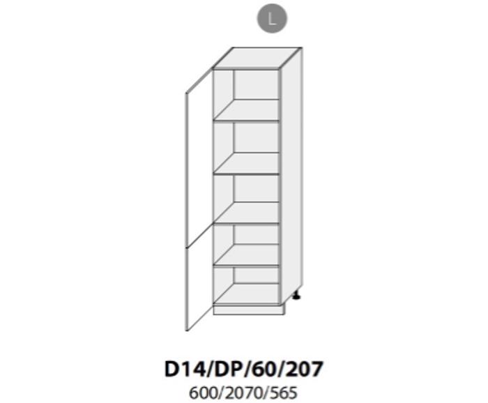 Fotogalerie D14DP 60 L (60 cm) spodní skříňka vysoká potravinová, kuchyně Carrini