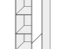 Fotogalerie Skříňka vysoká potravinová 60cm - D14DP 60 - kuchyňská linka Quantum