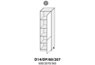 D14DP 60 P (60 cm) spodní skříňka vysoká potravinová, kuchyně Carrini