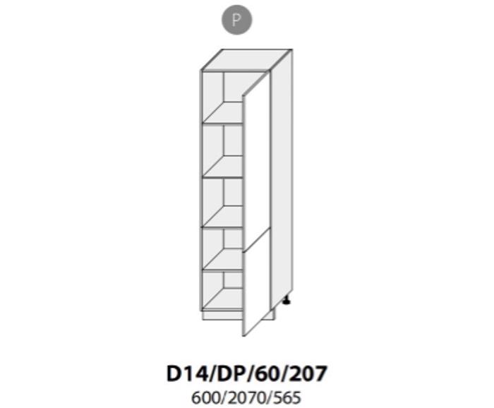 Fotogalerie D14DP 60 P (60 cm) spodní skříňka vysoká potravinová, kuchyně Veden