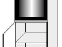 Fotogalerie D14RU 2D L (60 cm) skříňka pro vestavbu s dvířky, kuchyně Treviso