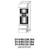 D14RU/2M (60 cm) - skříňka pro vestavbu se šuplíky, kuchyňská linka Quantum