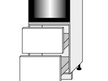 Fotogalerie D14RU/2 - 356 L (60 cm) - skříňka pro vestavbu se šuplíky, kuchyně Carrini
