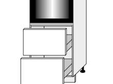 Fotogalerie D14RU/2 - 356 L (60 cm) - skříňka pro vestavbu se šuplíky, kuchyně Viano