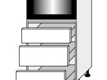 Fotogalerie D14RU/3M (60 cm) - skříňka pro vestavbu se šuplíky, kuchyňská linka Malmo