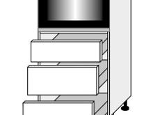 Fotogalerie D14RU/3 L (60 cm) - skříňka pro vestavbu se šuplíky, kuchyně Viano