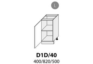 Dolní skříňka jednodveřová 40cm levá - D1D 40 L (40 cm) - kuchyně Avellino