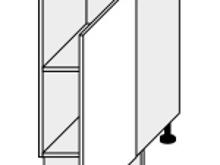 Fotogalerie Dolní skříňka jednodveřová 40cm pravá - D1D 40 P (40 cm) - kuchyně Avellino