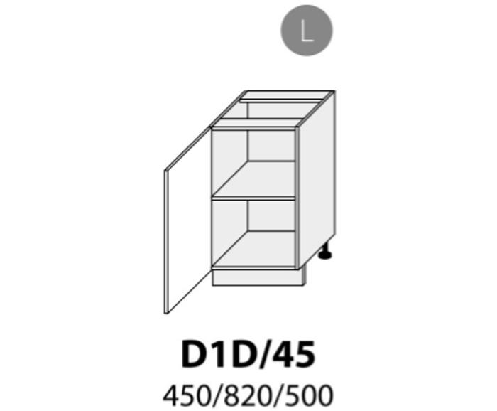 Fotogalerie Dolní skříňka jednodveřová 45cm - D1D 45 - kuchyňská linka Quantum