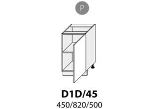 Dolní skříňka jednodveřová 45cm pravá - D1D 45 P (45 cm) - kuchyně Avellino