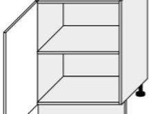 Fotogalerie Dolní skříňka jednodveřová 60cm - D1D 60 - kuchyňská linka Quantum