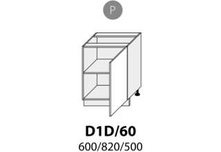 Dolní skříňka jednodveřová 60cm pravá - D1D 60 P (60 cm) - kuchyně Avellino