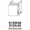 D1ZM 60 (60 cm) Metabox, skříňka dřezová, kuchyňská linka Quantum