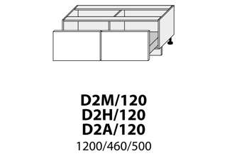 D2M 120 (120 cm), kuchyňské linky Quantum
