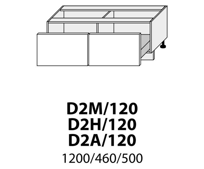 Fotogalerie D2M 120 (120 cm), kuchyňské linky Malmo