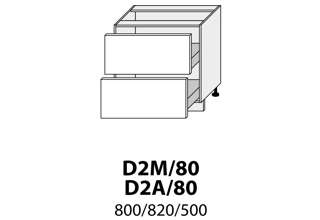 Dolní skříňka šuplíková šířka 80 cm - D2M 80 (80 cm) - kuchyně Avellino