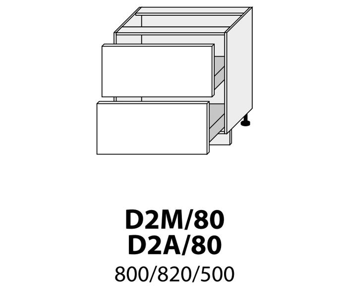 Fotogalerie D2M 80 (80 cm), kuchyně Viano