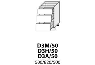 D3M 50 (50 cm), kuchyňská linka Quantum