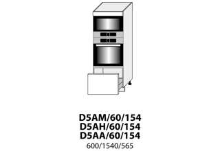 D5AM 60 (60 cm) skříňka pro vestavbu, kuchyně Treviso