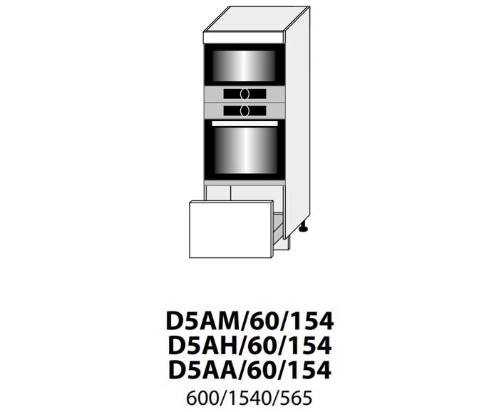 Fotogalerie D5AM 60 (60 cm) skříňka pro vestavbu, kuchyňská linka Malmo