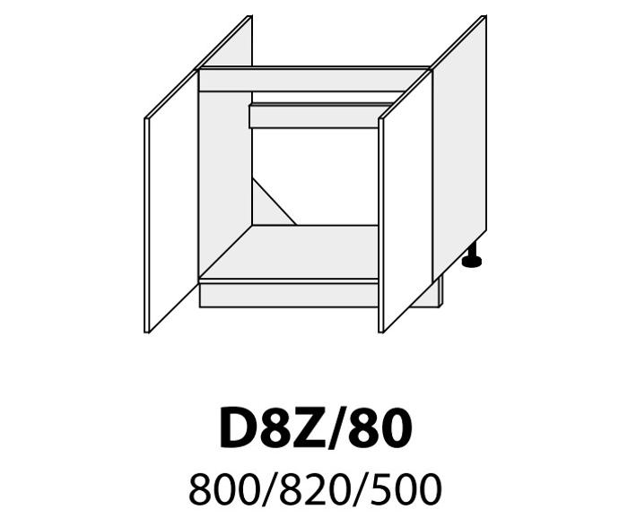 Fotogalerie D8Z 80 (80 cm) spodní skříňka dřezová, kuchyně Treviso