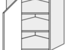 Fotogalerie Horní skříňka rohová 60cm - W10/ 60 - kuchyňská linka Quantum