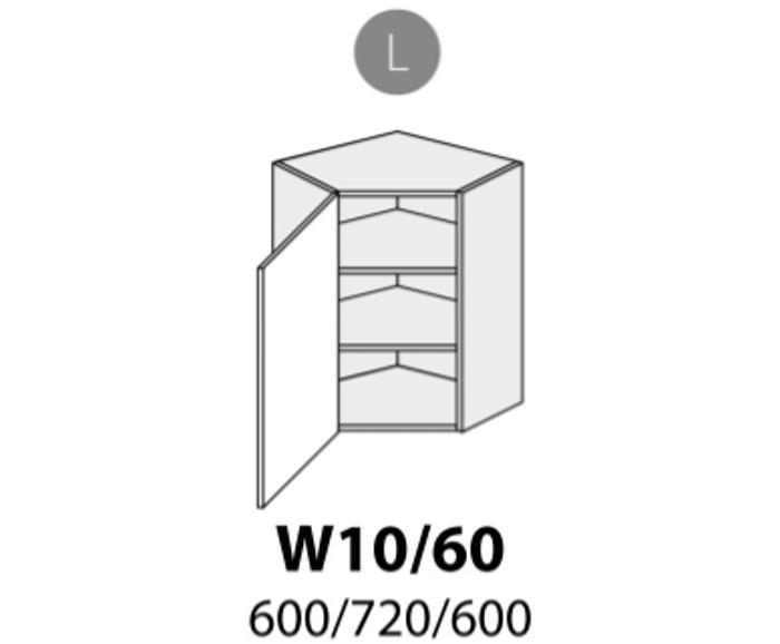 Fotogalerie W10 60 L (60 cm) skříňka rohová, kuchyně Avellino
