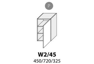 W2 45 P (45 cm), kuchyně Carrini